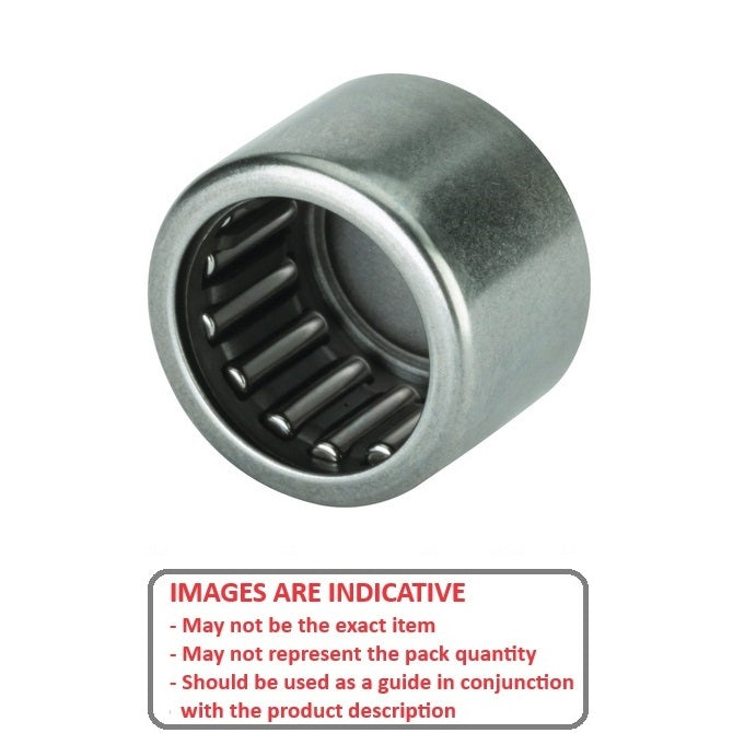 1101738 | NSC-0127-0175-0127-FC (Each) --- Needle Roller without Inner Ring Bearings - 12.7x17.462x12.7 mm / 967 Kgf Shell Type - Chrome Steel Bearing