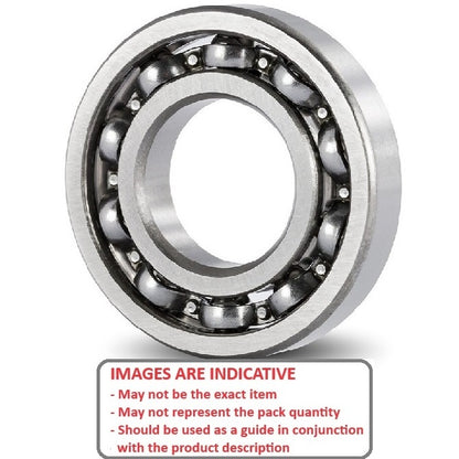 Cuscinetto a sfere 6,35 x 15,875 x 4,978 mm - Grado inossidabile 440C - Economico - Aperto - Fermo in poliammide ad alta velocità - ECO (confezione da 50)