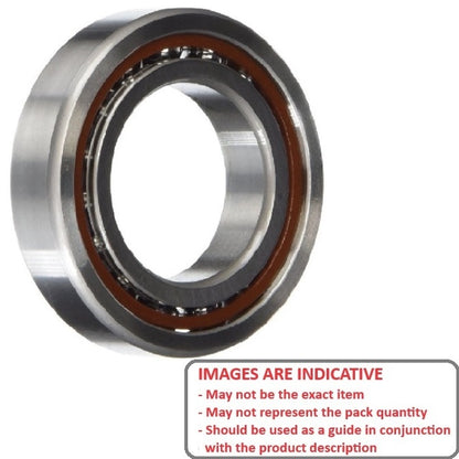 Cuscinetto a sfere 12,7 x 28,575 x 6,35 mm - Acciaio cromato - Abec 1 - C3 - Aperto - Fermo in poliammide ad alta velocità - MBA (confezione da 1)