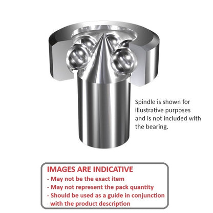 1047159 | BCF10 (PK-100) --- Pivot Bearings - 3.13x10x3.5 mm / 0.2 mm Without Inner Ring - Chrome Steel Bearing