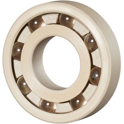 1102644 | P-R12216-PKGL (Each) --- Plastic Bearings - 12.7x34.925x11.112 mm - PEEK Polyetheretherketone with Glass Balls Bearing
