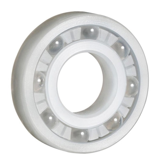Plastic Bearings - 12.7x34.925x11.113 mm - PVDF with Glass Balls