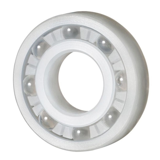1143035 | P-R16A-KGL (Each) --- Plastic Bearings - 25.4x50.8x12.7 mm - PVDF with Glass Balls Bearing