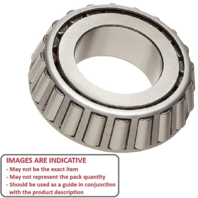 Roulement à rouleaux coniques 44,45 x 30,302 - Convient aux coupelles 3720 - 3730 mm - Cône en acier chromé - MBA (Pack de 1)