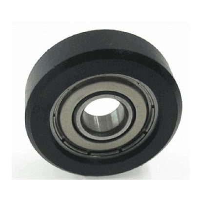 1107709 | PR-0150-040-ZZ-ET-90 (Each) --- Pressure Roller with Bearing Rollers - 15x4x5 mm Urethane OD - Stainless Steel AISI 440C