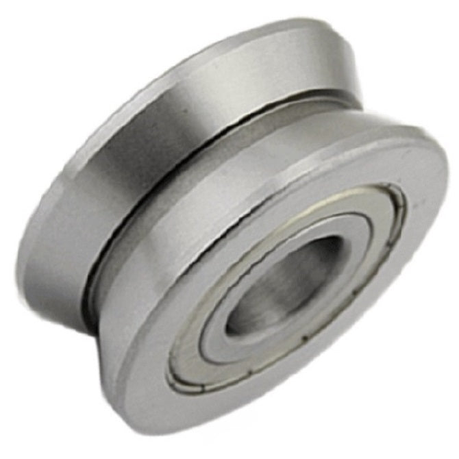Grooved OD Bearings - 3x12x4 mm - Carbon Steel - Semi Ground