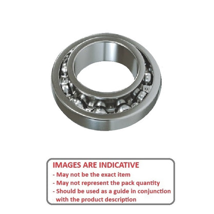 1077317 | SWR168-MC34-GR5-R-G48 (Pack of 20)  --- Single Row Ball Bearings - 6.35x9.525x3.175 mm / 3.969 mm Unflanged - Stainless Steel AISI 440C Bearing