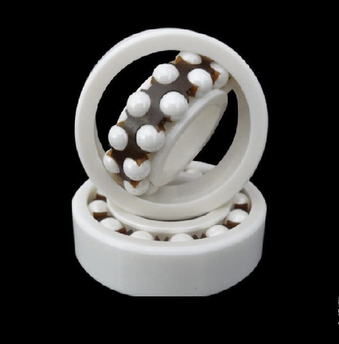 1140868 | CZR-1205-NY-DRY (Each) --- Double Row Ball Bearings - 25x52x15 mm Self Aligning - Ceramic Zirconia - Nylon Cage - No Lubricant Bearing