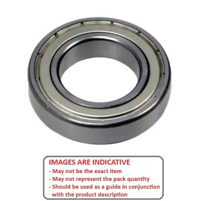 1113921 | R12218-ZZ-ECO (Pack of 100)  --- Single Row Ball Bearings - 14.288x34.925x11.112 mm Unflanged - Chrome Steel SAE 52100 Bearing