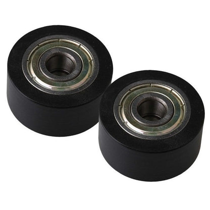 1136237 | NR-0260-060-080-B-ZZ (PK-2) --- Idler with Bearing Rollers - 26x6x8 mm - Nylon Covered Chrome Steel Roller