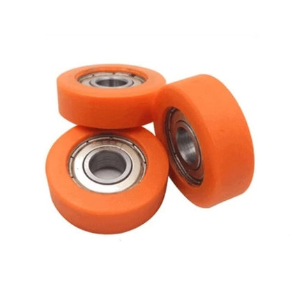 1126832 | NR-0220-060-070-O-ZZ (PK-2) --- Idler with Bearing Rollers - 22x6x7 mm - Nylon Covered Chrome Steel Roller