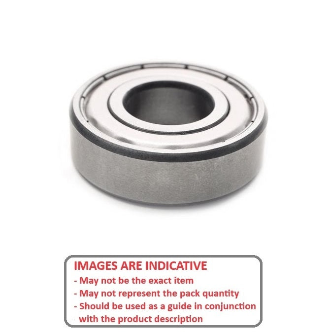 1091674 | 6900-ZZS-N-SPEC-ECO (PK-3) --- Single Row Ball Bearings - 10x22x6 mm with Snap Ring Groove - Chrome Steel SAE 52100 Bearing