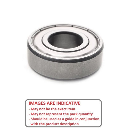 1091674 | 6900-ZZS-N-SPEC-ECO (PK-3) --- Single Row Ball Bearings - 10x22x6 mm with Snap Ring Groove - Chrome Steel SAE 52100 Bearing