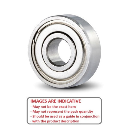 1066999 | MR166-ZZS-ECO (Each) --- Single Row Ball Bearings - 6x16x5 mm Unflanged - Chrome Steel SAE 52100 Bearing