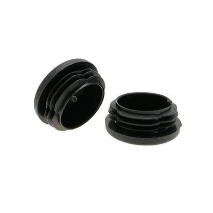 Round Bungs - 10.2 mm Black - 1/2 inch OD 16/18 Gauge Tube