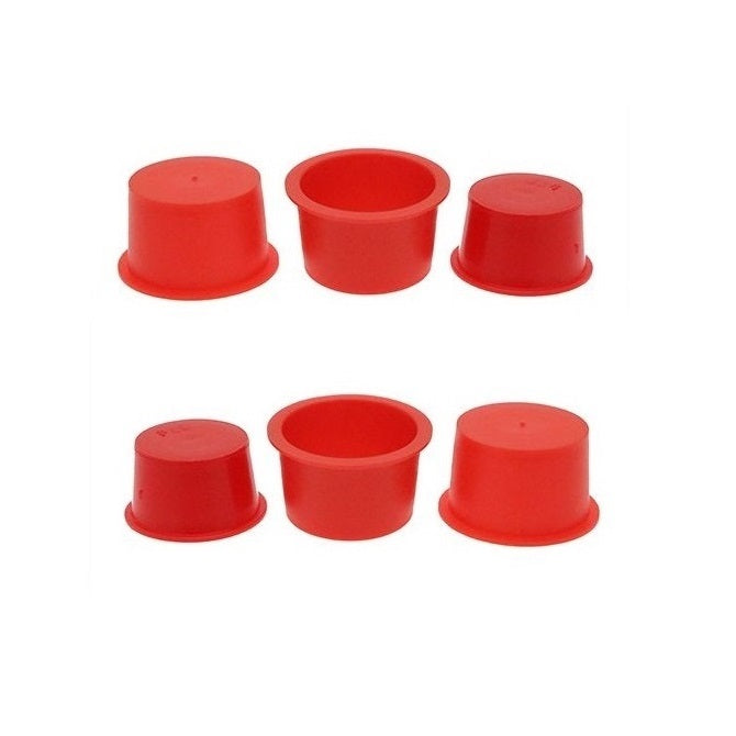 1056475 | BNGCAP-041-019-R (100 Pcs) --- Bungs - 4.12 mm x 1.85 mm Red