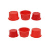 1106280 | BNGCAP-134-109-R (100 Pcs) --- Bungs and Caps - 13.39 mm x 10.89 mm Red