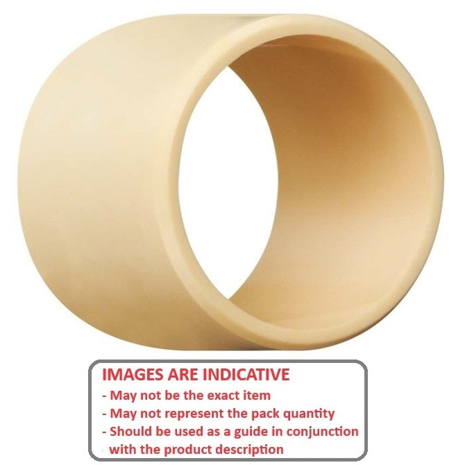 1085971 | BP0095-0143-0127-PRJ (Each) --- Unflanged Bushes - 9.525x14.288x12.7 mm Plastic - Rulon J Bush
