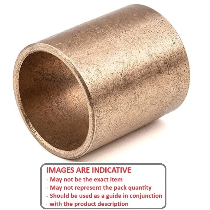 Douille 19,05 x 23,813 x 22,225 mm Bronze SAE841 fritté - ID lâche - OD serré Option 3 - MBA (Pack de 1)