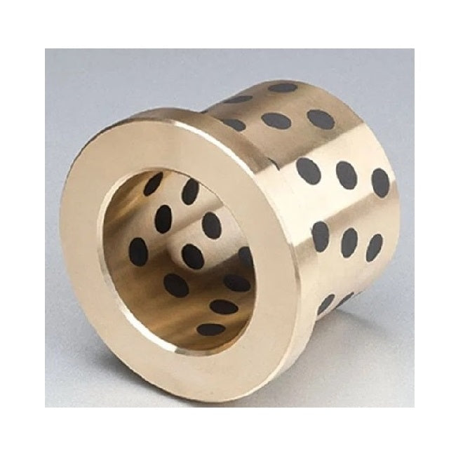 Flanged Bushes - 30x40x50 mm - Brass with Graphite Plug