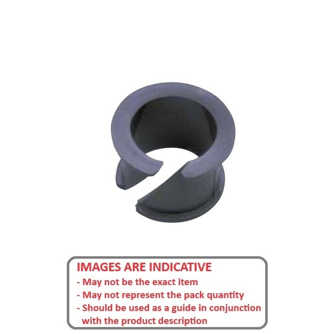 1075022 | BF0070-0090-0046-PC2 (PK-10) --- Clip Bushes - 7x9x4.6 mm Double Flanged - Plastic Bush