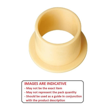 1058460 | BF0048-0064-0095-PJ (PK-10) --- Flanged Bushes - 4.763x6.35x9.525 mm Plastic - Iglidur J Bush