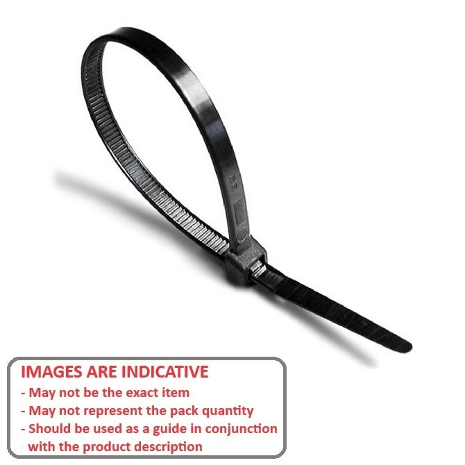 1224800 | CT-500-B-PK15 (Per Bag) --- Cable Ties Cable and Accessories - 500x4.8 mm - Black Standard - Plastic Cable Tie