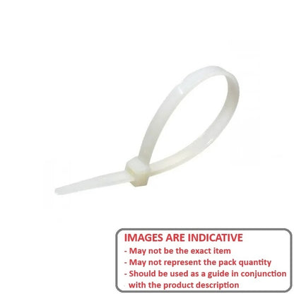 1187078 | CT-102-N-PK100 (100 Pcs) --- Cable Ties Cable and Accessories - 100 mm x 2.5 mm Natural