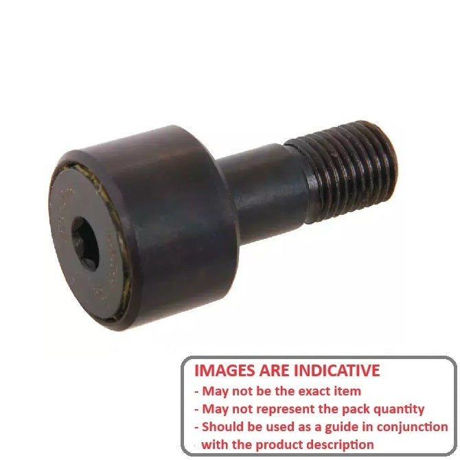 1143964 | NCF40RS (Each) --- Bronze Bushing Self Lubricating Cam Followers - 31.75x50.8 mm - 1/2-20 UNF - Steel and Bronze Cam Follower