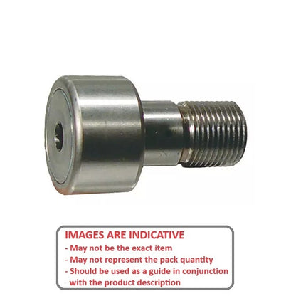 1102813 | CCF500RS (Each) --- Needle Roller Cam Followers - 12.7x25.4 mm - 1/4-28 UNF Standard - Steel Cam Follower