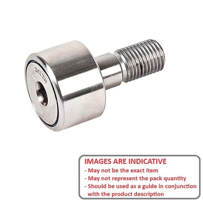 1128375 | CF10-FBUUR (Each) --- Roller Cam Followers - 22x36.2 mm - M10x1.25 - Stainless Steel Cam Follower