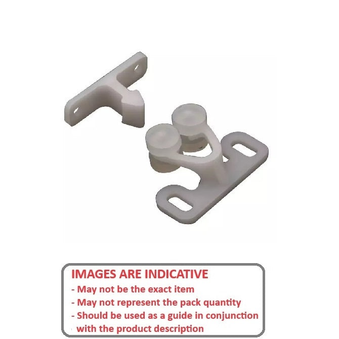 1233455 | SUG-501RS (Each) --- Rotary Catches - Colour White 31.35x14 mm