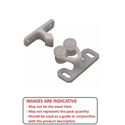 1233455 | SUG-501RS (Each) --- Rotary Catches - Colour White 31.35x14 mm