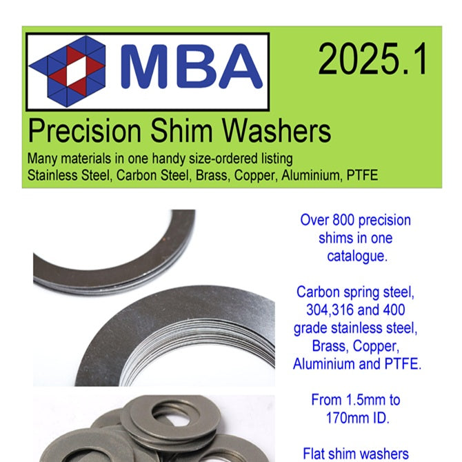 Catalogues - MBA Shim Washers Quick reference