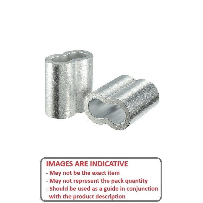 1048743 | LS-0318 (Each) --- Loop Sleeves Cable Attachments - 3.18 - mm - - - Zinc Plated Copper Attachment