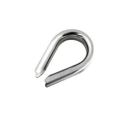 Thimbles Cable Attachments - 6.35x47.625x17.463 mm - Hot galvanized steel