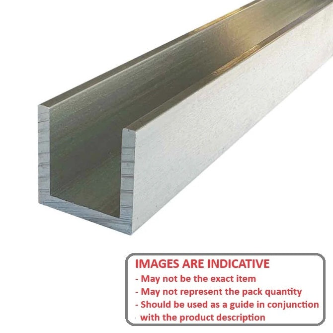 1136473 | CH-0150-0260-1000-A (Each) --- Aluminium Channel - 26x15x1000 mm - Aluminium