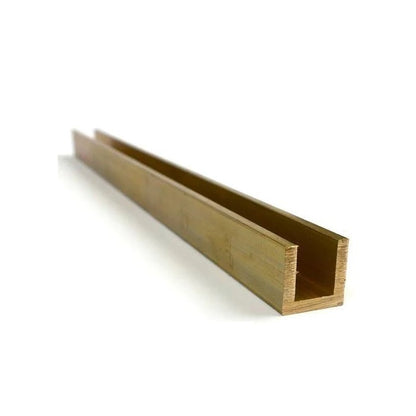 1039609 | CH-0016-0008-0300-B (3 Pcs) --- Brass Channel - 1.588 mm x 0.794 mm x 300 mm