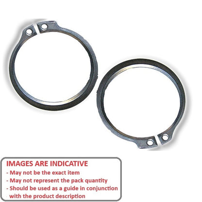 1201080 | CEB-13970-C (Each) --- External Retaining Rings - 139.7x3.18x131.62 mm Circlips - Carbon Spring Steel Self Finish Circlip