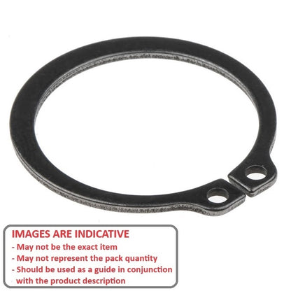 1126659 | CCE-02200HA-C (Each) --- External Retaining Rings - 22x1.75x20.8 mm Circlips - Carbon Spring Steel Self Finish Circlip