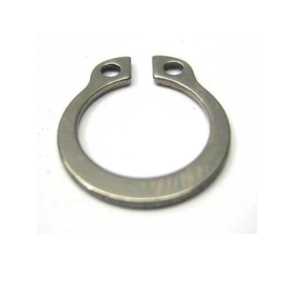 Anello elastico esterno 12,7 x 1,27 mm - Grado inossidabile 420 senza scanalatura - Albero 12,70 - MBA (confezione da 2)