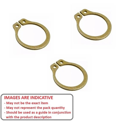 1064654 | CNG-00595-CZ (PK-100) --- External Retaining Rings - 5.95x0.99 - - Circlips - Carbon Steel Zinc Plated Yellow Circlip