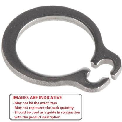1050323 | CCE-00400-S15 (PK-5) --- External Retaining Rings - 4x0.4x3.8 mm Circlips - Stainless Steel Grade PH15-7 Mo Circlip