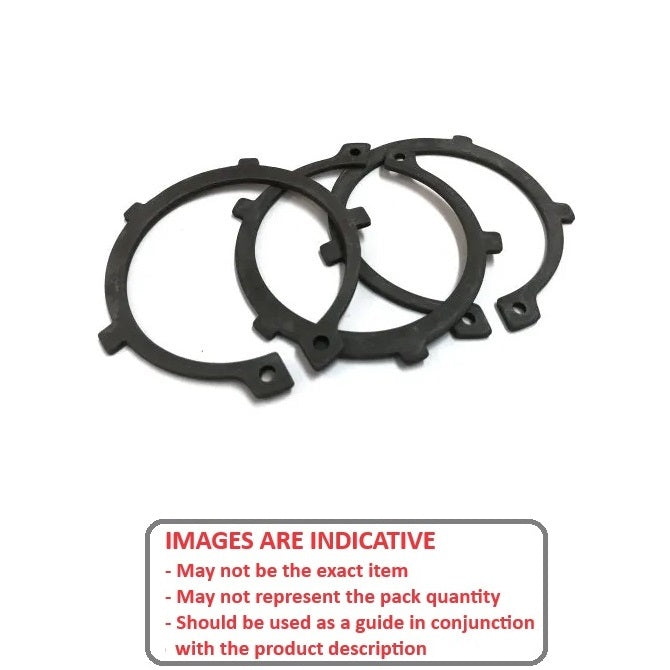 1112598 | DAK-016 (Each) --- External Retaining Rings - 16x1x15.2 mm Circlips - Carbon Spring Steel Circlip