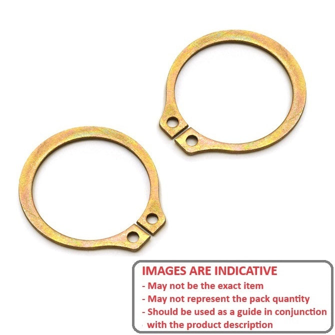 1180335 | CCE-07779-CZY (Each) --- External Retaining Rings - 77.79x2.36x73.61 mm Circlips - Carbon Steel Zinc Plated Circlip
