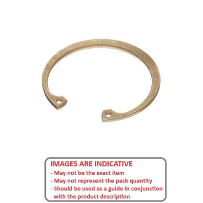1087792 | CCI-00953-CZY (PK-5) --- Internal Retaining Rings - 9.53x0.64x10.08 mm Circlips - Carbon Steel Zinc Plated Circlip