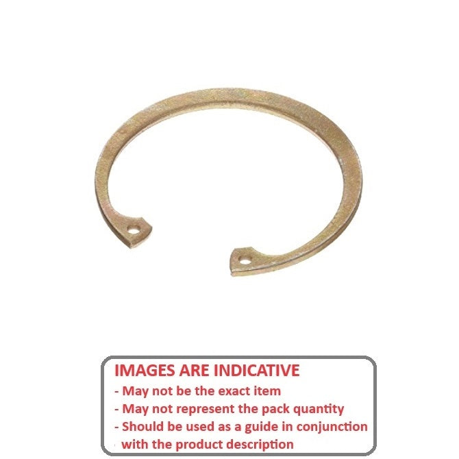 1100667 | CCI-01270-CZY (PK-5) --- Internal Retaining Rings - 12.7x0.89x13.46 mm Circlips - Carbon Steel Zinc Plated Circlip