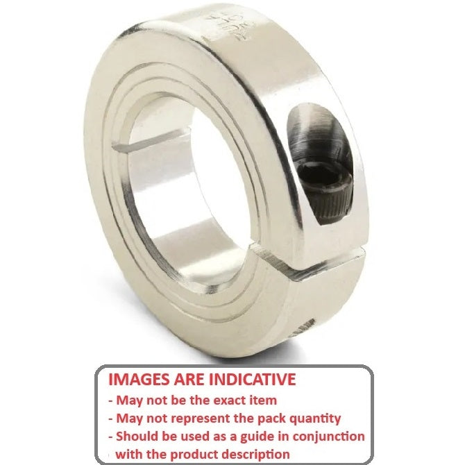 1135378 | COL-02540-044-13-1C-AL (Each) --- Shaft Collars - 25.4x44.45x12.7 mm Clamp Type - Aluminium Collar