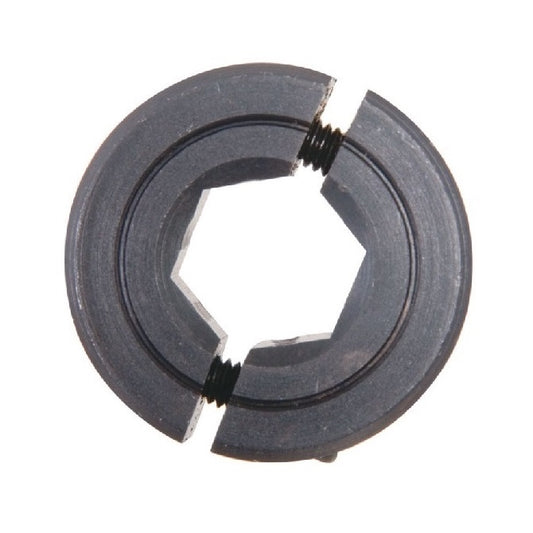 Hex Bore Collars - 12.7x31.8x9.5 mm - Steel - Mild