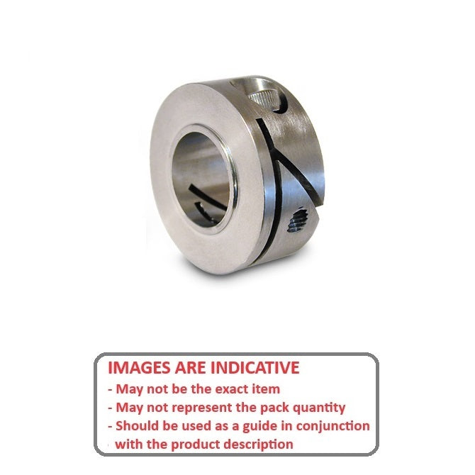 1062143 | COL-00500-016-09-FC-S3 (Each) --- 5x16x9 mm - Stainless Steel 303/304 Similar to A2, 18-8 HRB80 Collar